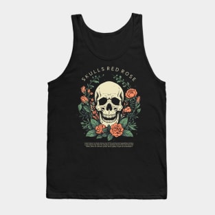 skull overgrown with flower plants Tank Top